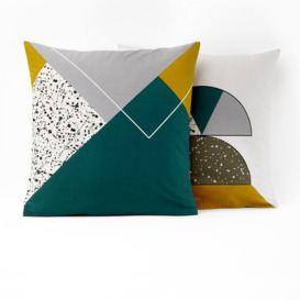 Hilda Geometric Spots 100% Cotton Pillowcase