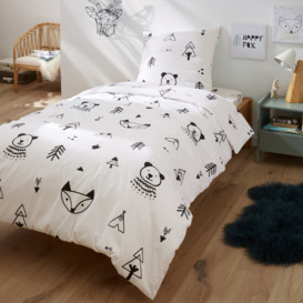 Forest Camp Animal 100% Cotton Duvet Cover - thumbnail 1
