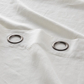 Onega 100% Washed Linen Blackout Curtain with Eyelets - thumbnail 3