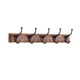 Anet Wall-Mounted Coat Rack with 5 Hooks - thumbnail 1