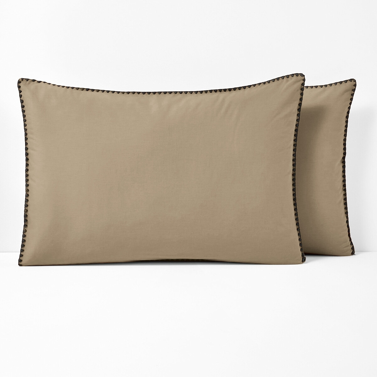 Merida Embroidered 100% Washed Cotton Pillowcase - image 1