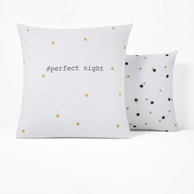 Perfect Night Spotted 100% Cotton Pillowcase