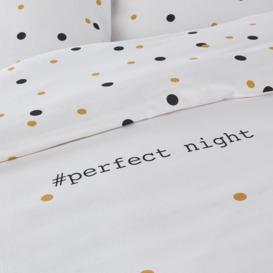 Perfect Night Spotted 100% Cotton Duvet Cover - thumbnail 2
