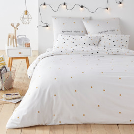Perfect Night Spotted 100% Cotton Duvet Cover - thumbnail 1