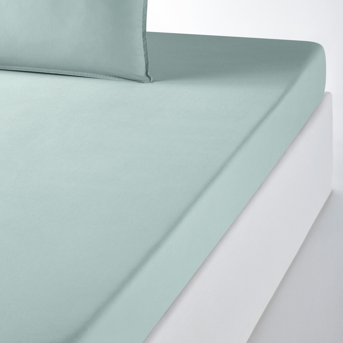 Scenario Plain 100% Washed Cotton Fitted Sheet - image 1