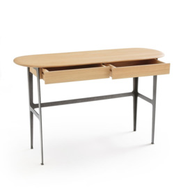 Addisson Solid Oak & Oak Veneer Desk - thumbnail 3