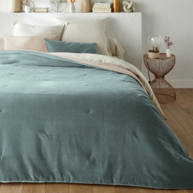 Velvet Quilted 100% Cotton Velvet Bedspread