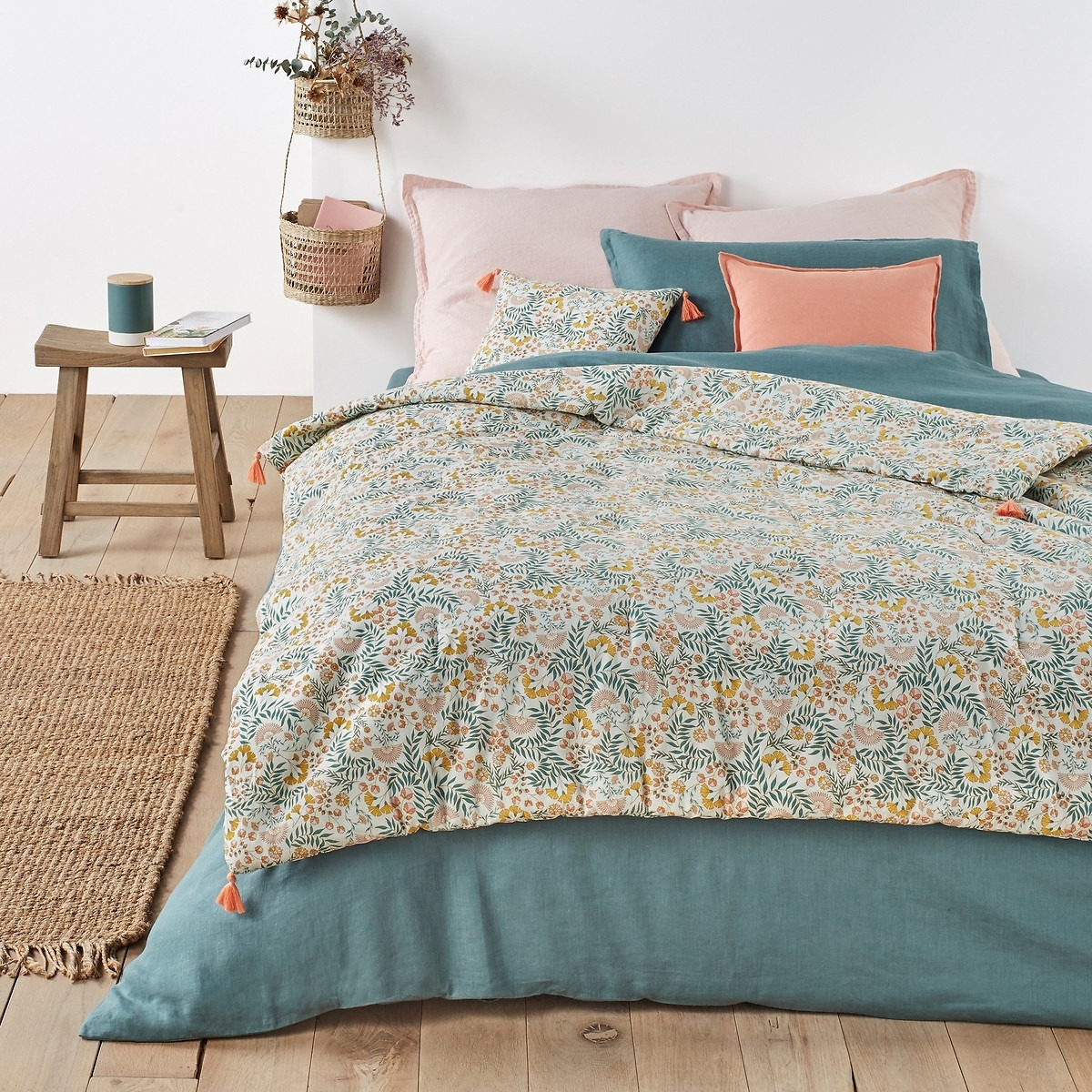 Majari Floral Washed Cotton Bedspread - image 1