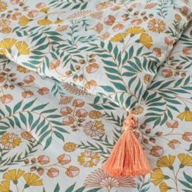 Majari Floral Washed Cotton Bedspread - thumbnail 2