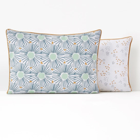 Oja Geometric Floral Cotton Pillowcase - thumbnail 3