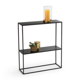 Hiba Metal Two-Tier Console Table - thumbnail 1