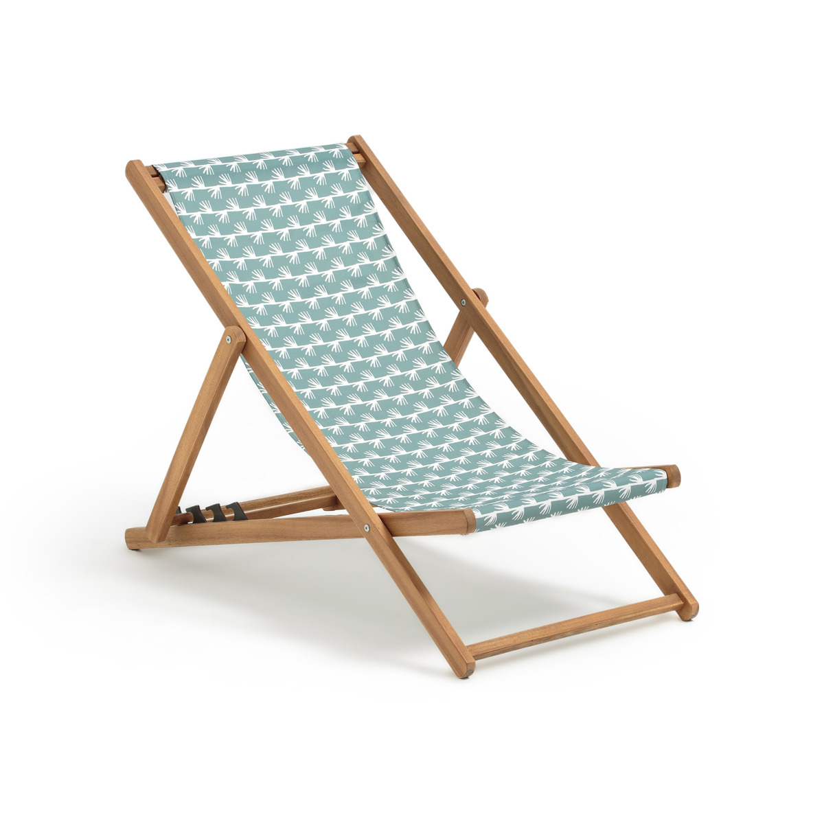 Amezza Acacia & Canvas Deck Chair - image 1