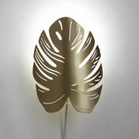 Monstera Brass Leaf Wall Light - thumbnail 3