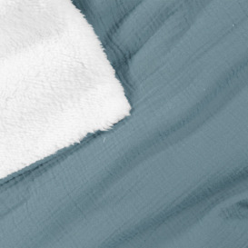 Kumla Fleece & Cotton Muslin Blanket - thumbnail 2