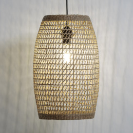 Makita 30cm Diameter Woven Straw Ceiling Light Shade - thumbnail 2