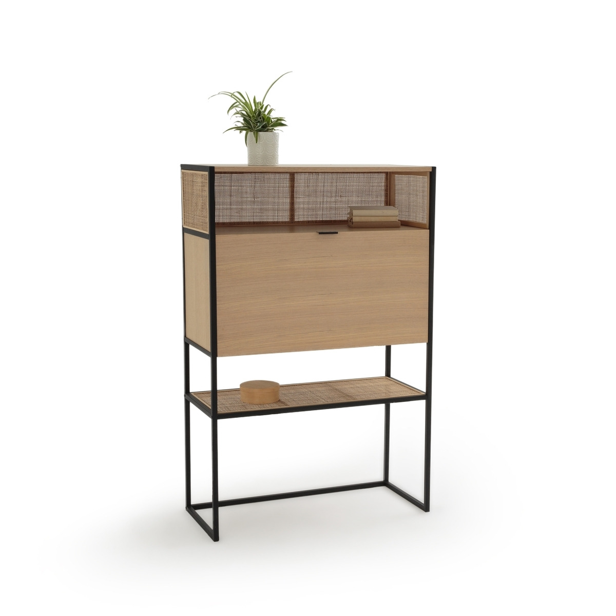 Talist Secretary's Desk with Woven Rattan - image 1