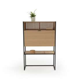 Talist Secretary's Desk with Woven Rattan - thumbnail 2