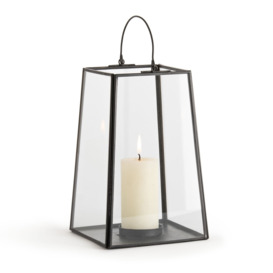 Uyova Glass and Brass or Black Metal Candle Holder - thumbnail 2