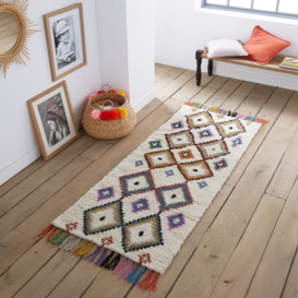 Ourika Berber-Style Colourful Wool Runner - thumbnail 3