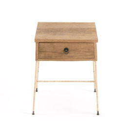 Sumiko Recycled Solid Elm Bedside Table - thumbnail 2