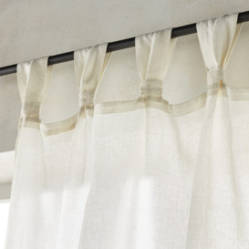 Jaliska Single Linen Curtain with Tab Top - thumbnail 2