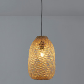 Ezia 25cm Diameter Bamboo Ceiling Light - thumbnail 2