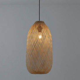 Ezia 30cm Diameter Bamboo Ceiling Light Shade - thumbnail 2