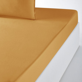 Plain Fitted Sheet in Organic Cotton Percale