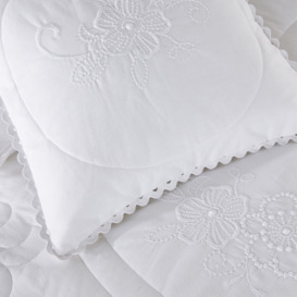 Tennessee Quilted and Embroidered Bedspread - thumbnail 2
