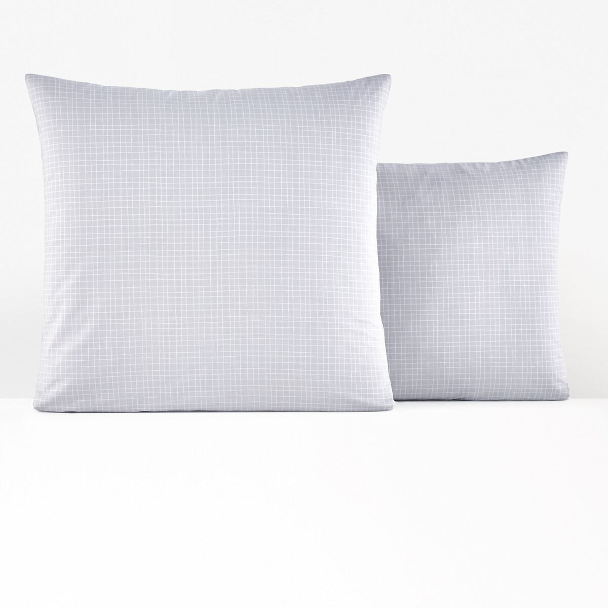 Square Checked 100% Cotton Percale 200 Thread Count Pillowcase