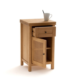 Gabin Bedside Table with 1 Drawer & 1 Cane Cupboard - thumbnail 3