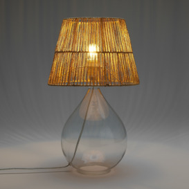 Yaku Glass & Hemp Table Lamp - thumbnail 2