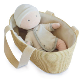My First Baby Doll with Moses Basket - 28cm - thumbnail 1