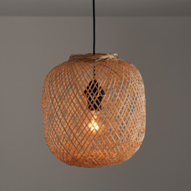 Ezia 33cm Diameter Bamboo Ceiling Light Shade - thumbnail 2