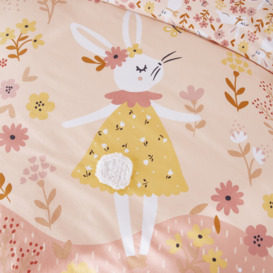 Flower Rabbit 100% Organic Cotton Duvet Cover - thumbnail 2