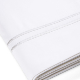 Otella 100% Organic Cotton Satin 300 Thread Count Flat Sheet - thumbnail 2