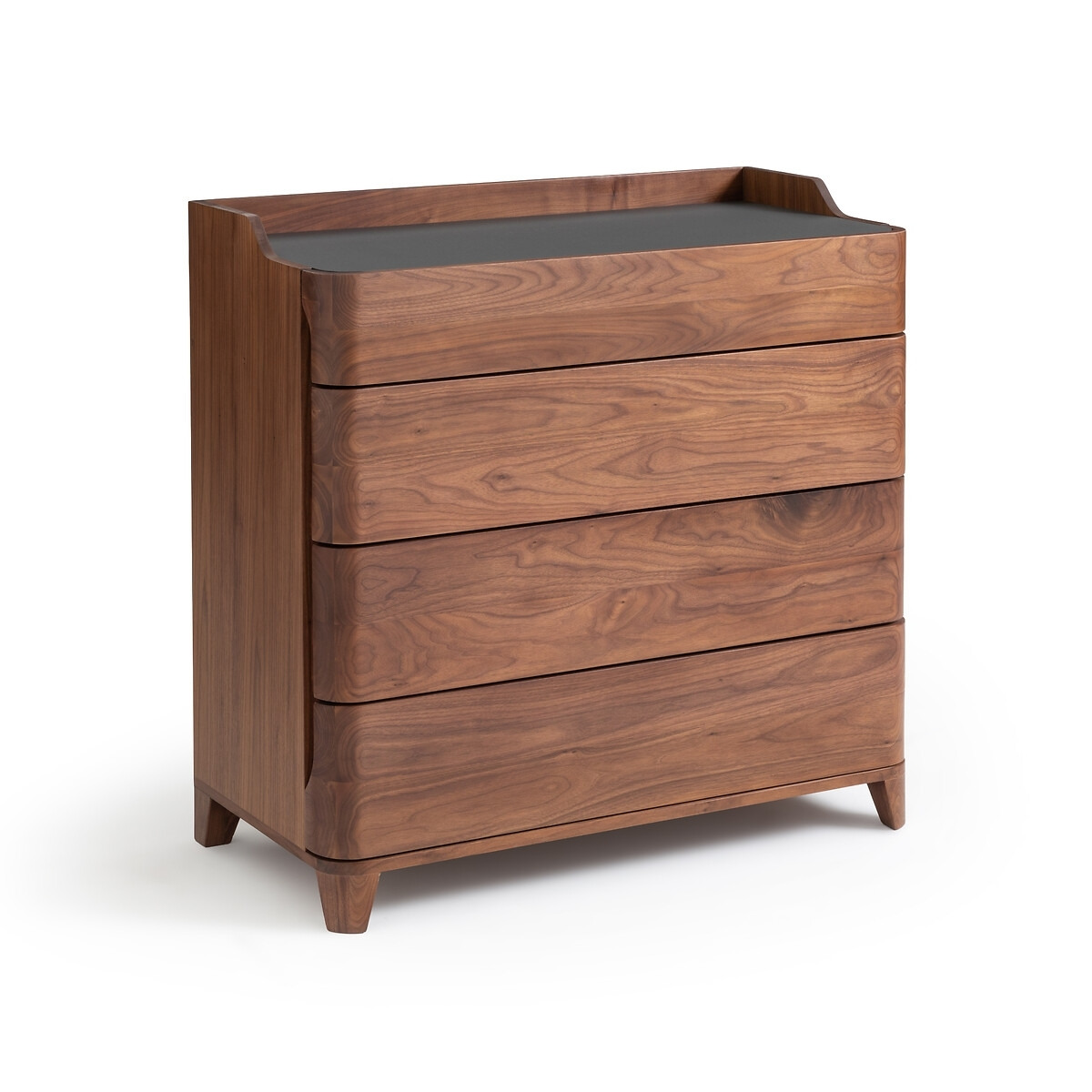 Junius Solid Walnut & Linoleum Chest of Drawers by E. Gallina - image 1