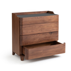 Junius Solid Walnut & Linoleum Chest of Drawers by E. Gallina - thumbnail 3
