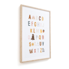 Ally Child's Framed Alphabet Print