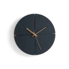 Ora 29.5cm Diameter Round Textured Clock - thumbnail 1