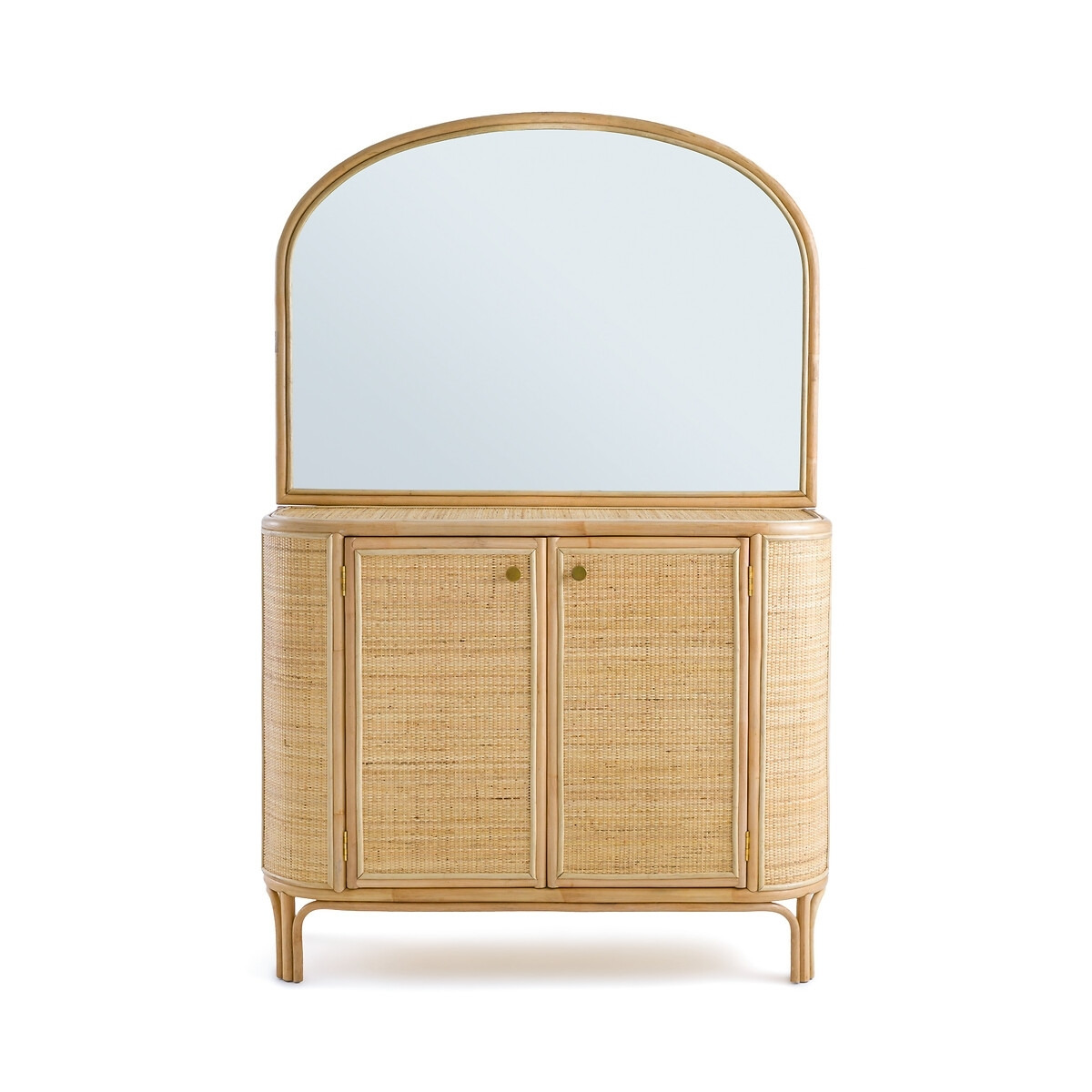 Ladara Rattan Sideboard with Integrated Mirror - image 1