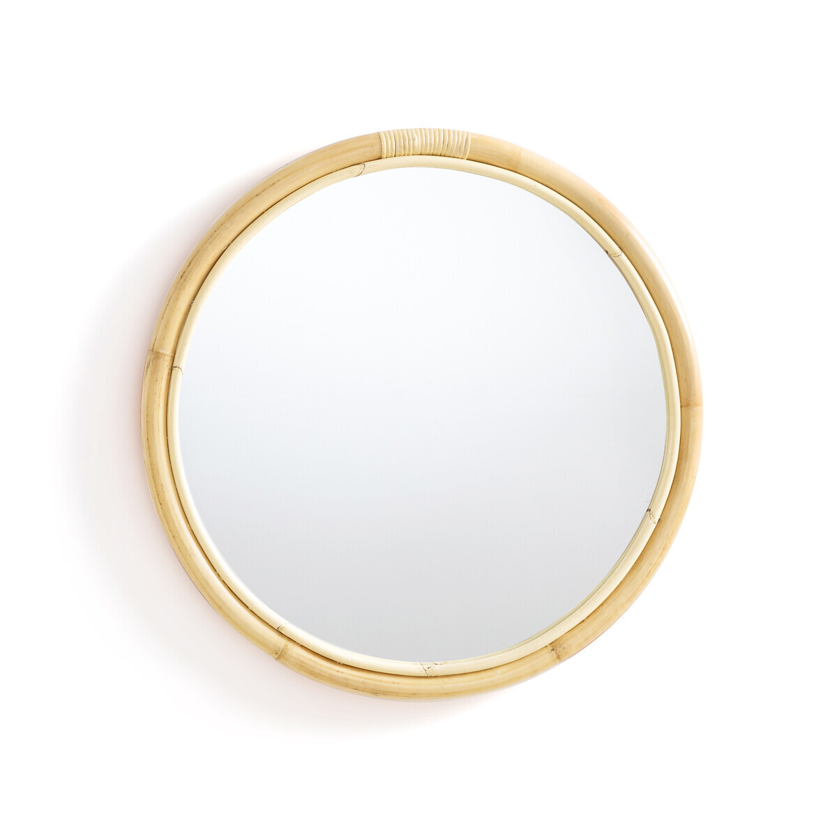 Nogu 60cm Diameter Round Rattan Mirror - image 1