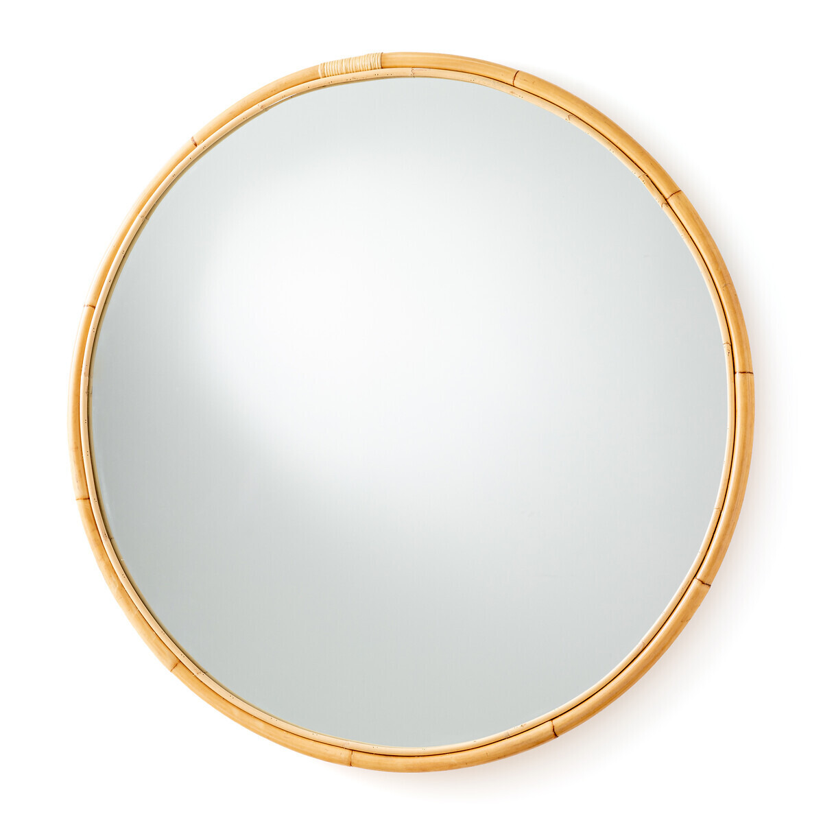 Nogu 120cm Diameter Round Rattan Mirror - image 1