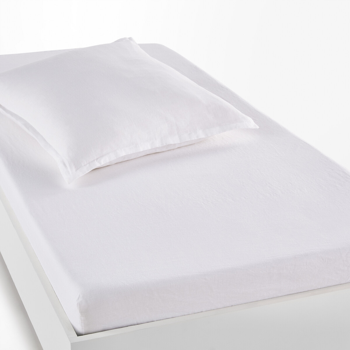 Linot 100% Washed Linen Child's Fitted Sheet - image 1