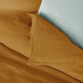 Linot Plain 100% Washed Linen Duvet Cover - thumbnail 2