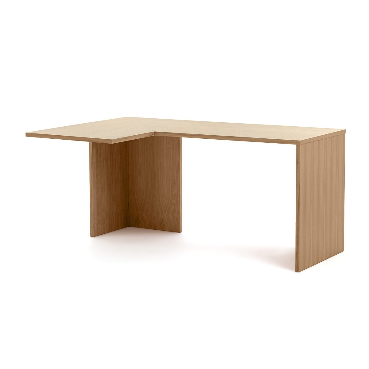 Working 165cm Oak Veneer Corner Desk - image 1