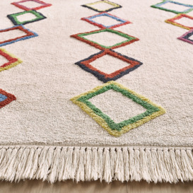 Dybala Berber-Style Child's Organic Cotton Rug - thumbnail 2