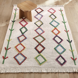 Dybala Berber-Style Child's Organic Cotton Rug - thumbnail 1