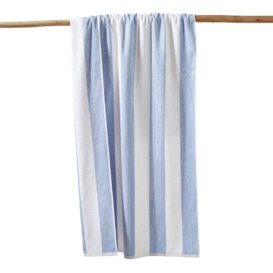 Hendaye Striped 100% Cotton Velour Beach Towel