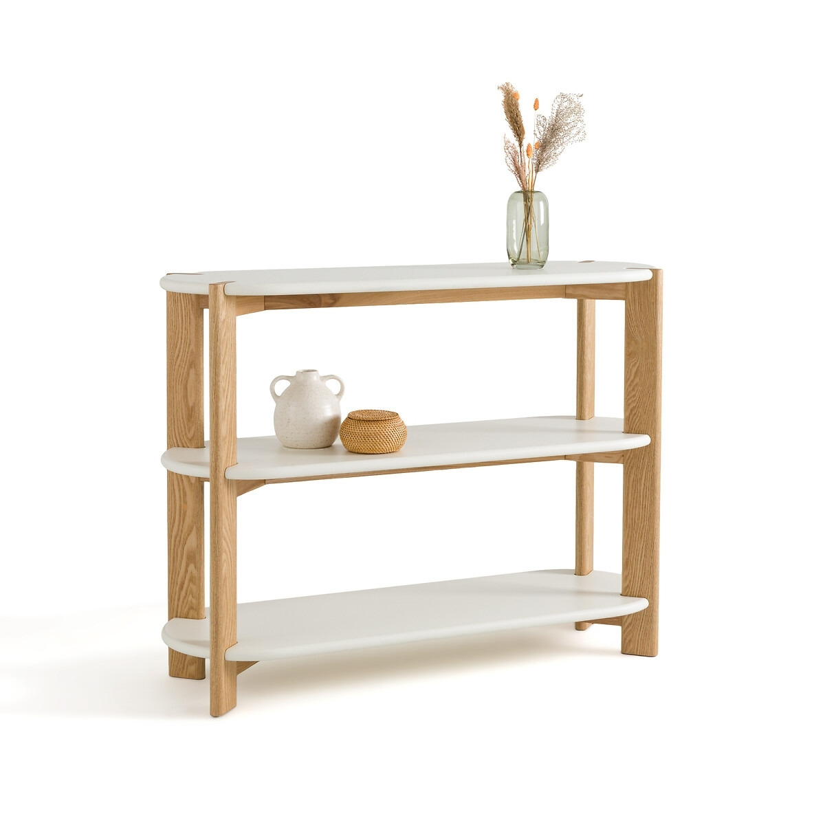 Galet Organically Shaped Ash Console Table - image 1